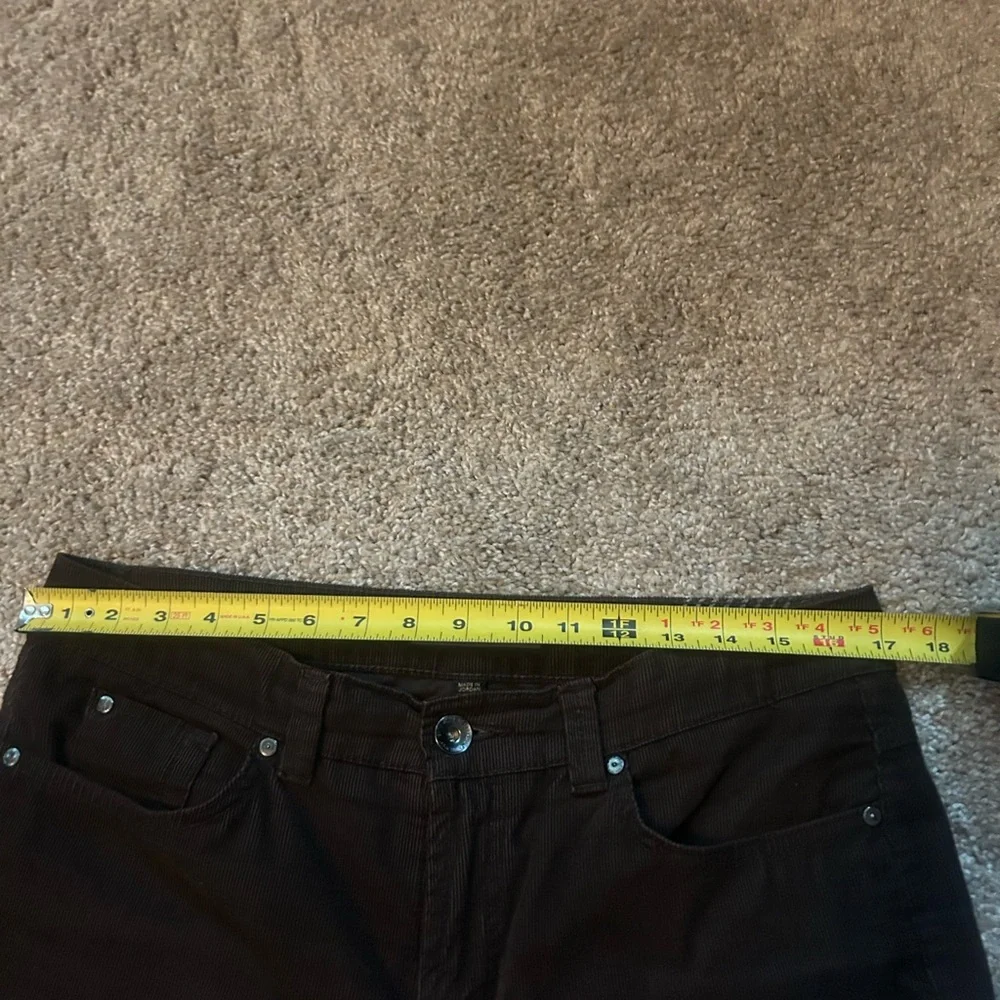 Nine West Corduroy Dark Brown Wide Leg Pants, sz 10 - Picture 3 of 11